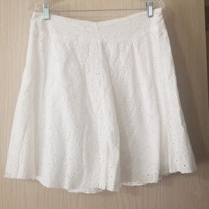 White eyelet skirt